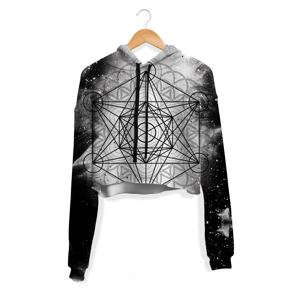 METATRONIC CROP HOODIE