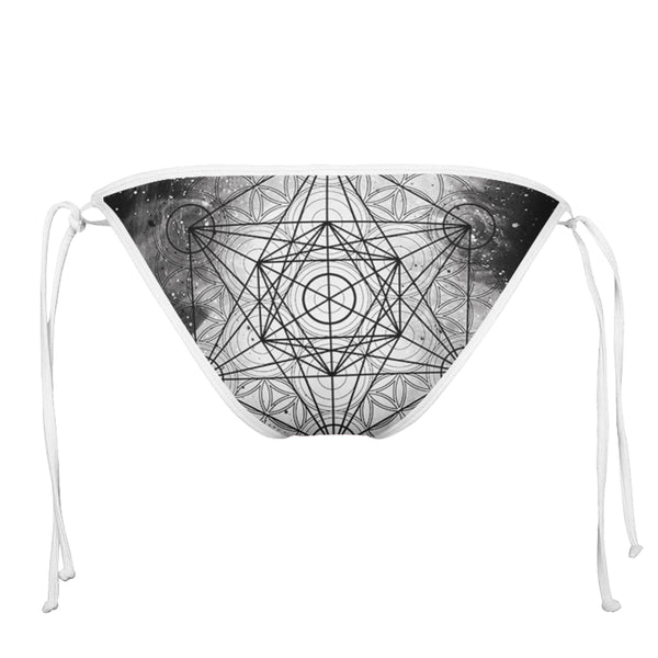 METATRONIC WHITE STRING BIKINI BOTTOMS