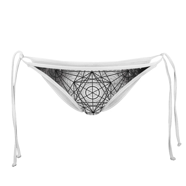 METATRONIC WHITE STRING BIKINI BOTTOMS