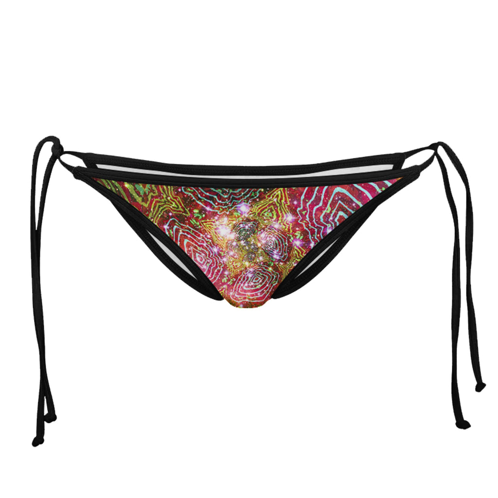 MICHAELANGELO PORTAL BLACK STRING BIKINI BOTTOMS