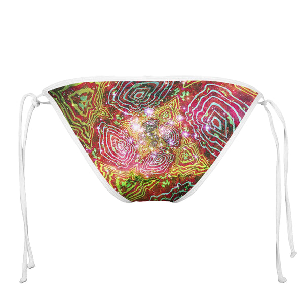 MICHAELANGELO PORTAL WHITE STRING BIKINI BOTTOMS