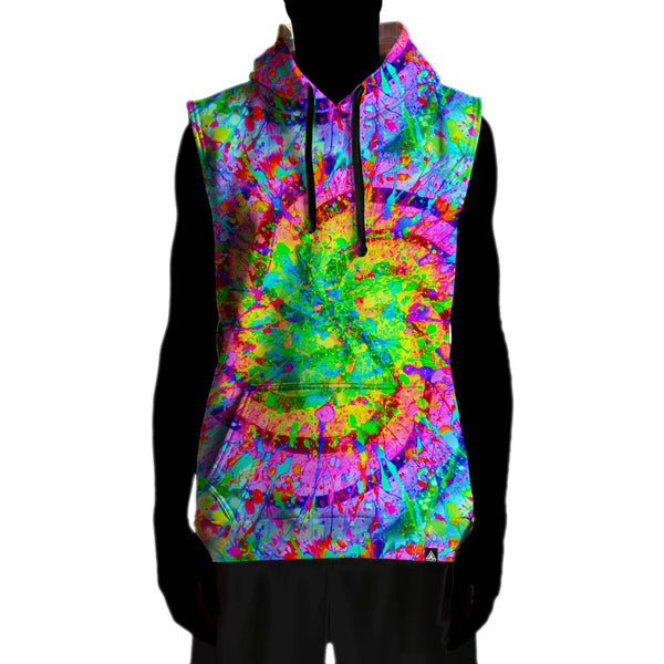 NEON DIZZY SLEEVELESS HOODIE