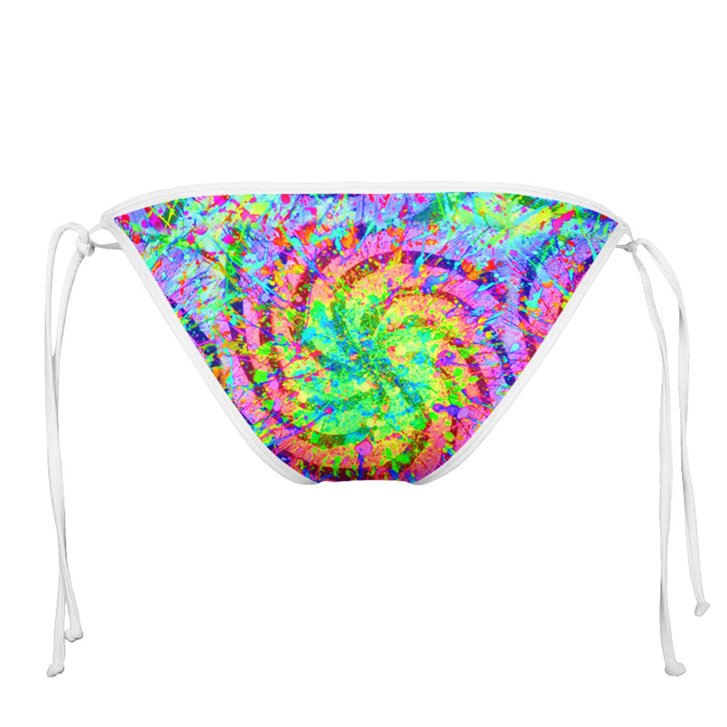 NEON DIZZY WHITE STRING BIKINI BOTTOMS