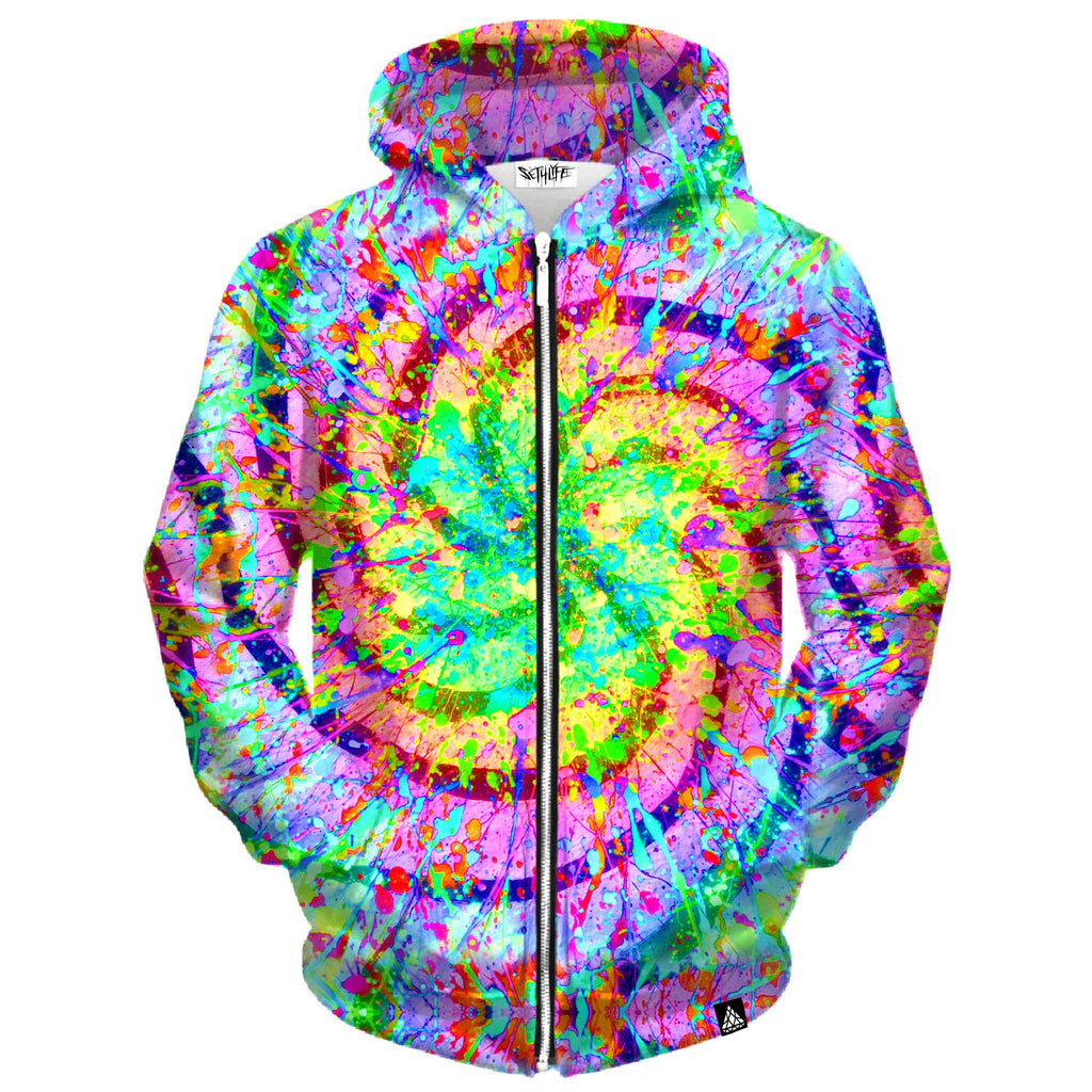 NEON DIZZY ZIP UP HOODIE