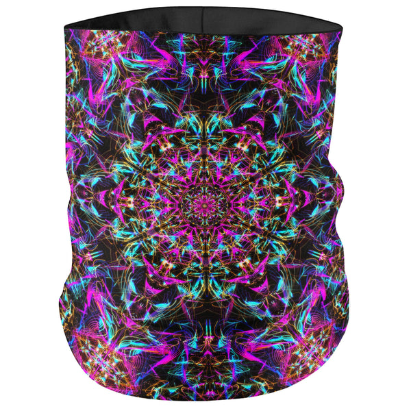 NEON MANDALA BANDANA MASK