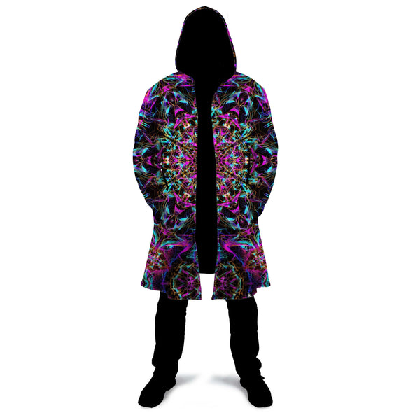 NEON MANDALA ZIP UP CLOAK