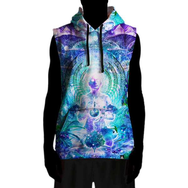 OBSERVERS OF THE SKY SLEEVELESS HOODIE