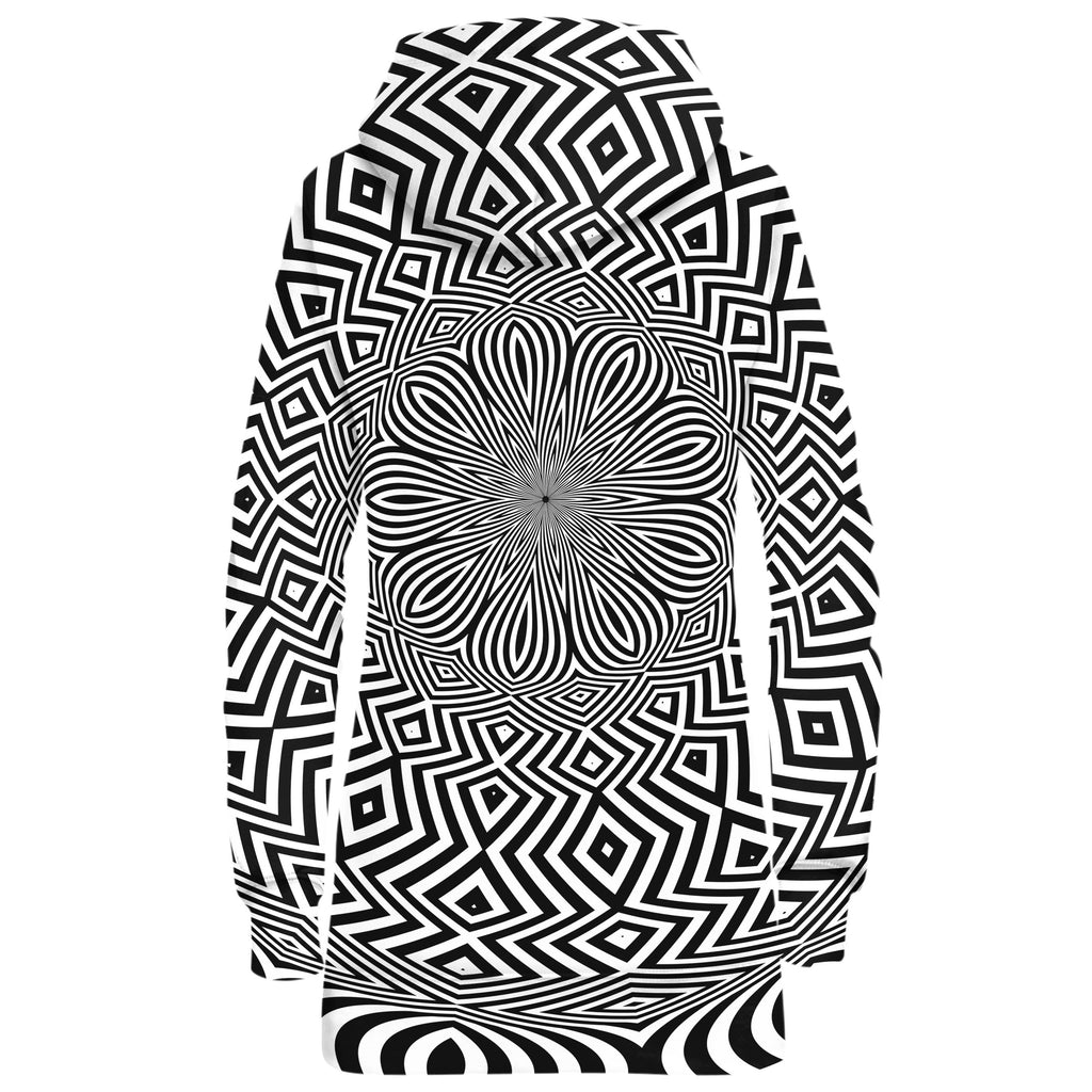 OPTICAL RECEIVER HOODIE DRESS
