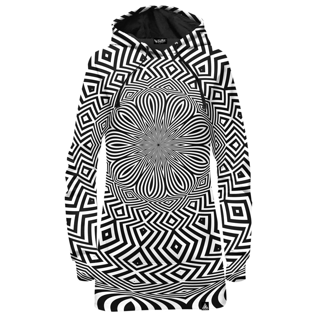 OPTICAL RECEIVER HOODIE DRESS