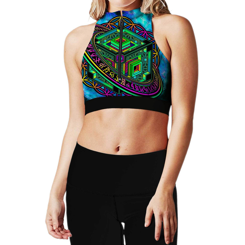 OUTLOOK ZIP UP SPORTS BRA