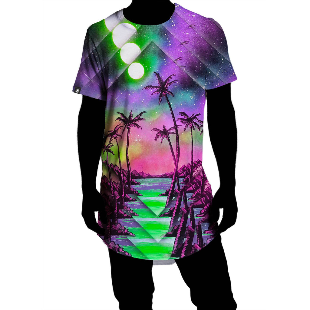 PALM TREE GLITCH DROP TEE