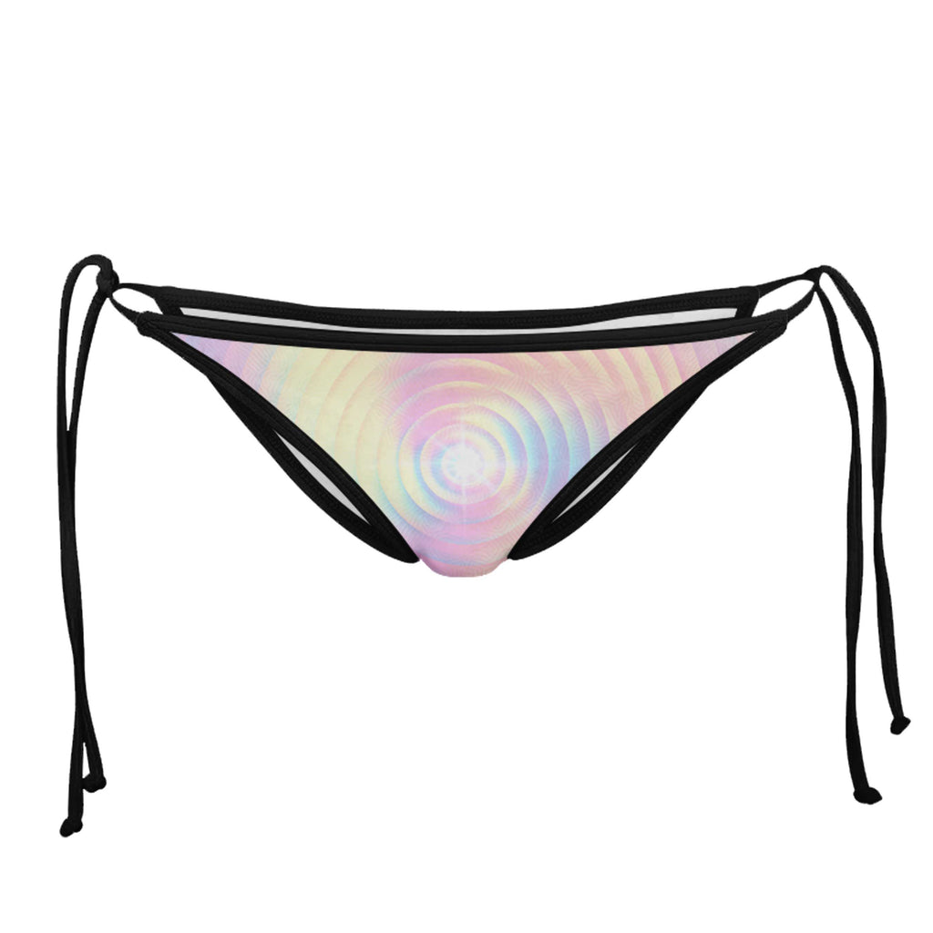 PASTEL FUNDAMENTAL BLACK STRING BIKINI BOTTOMS