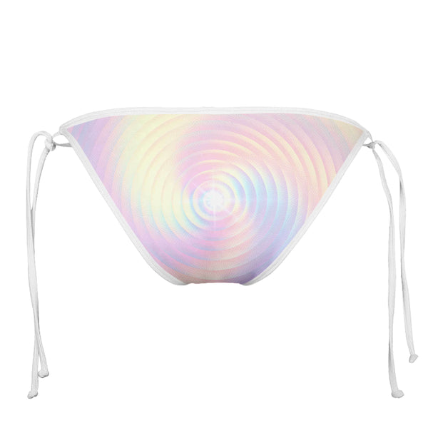 PASTEL FUNDAMENTAL WHITE STRING BIKINI BOTTOMS