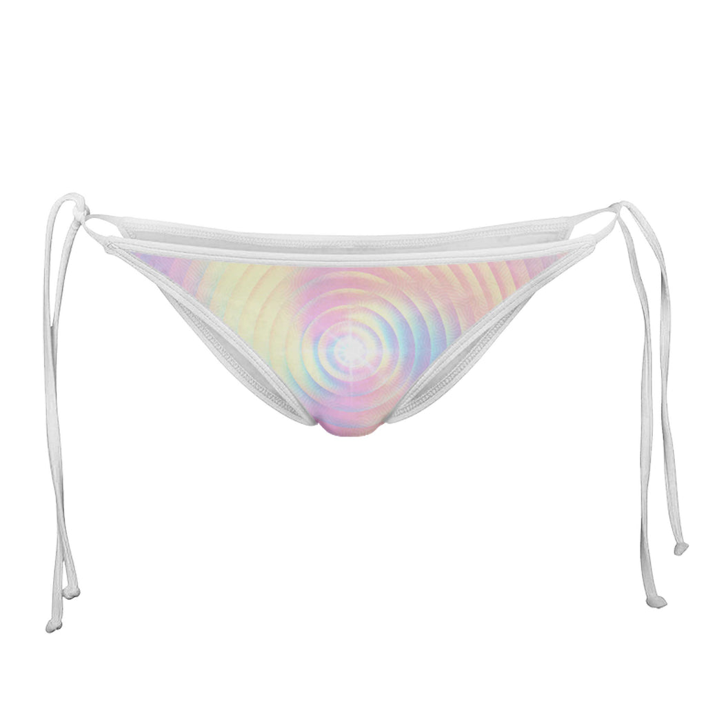 PASTEL FUNDAMENTAL WHITE STRING BIKINI BOTTOMS