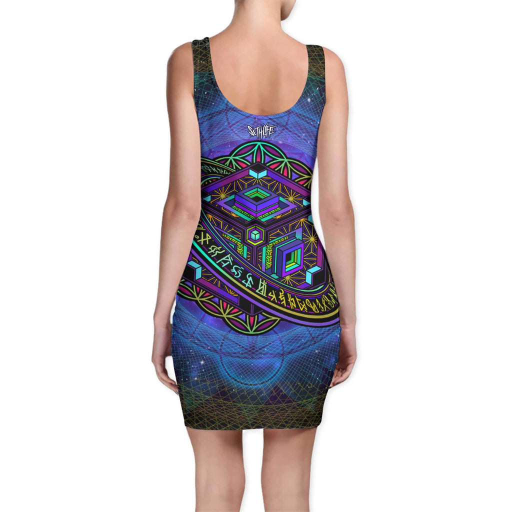 PERSPECTIVE BODYCON DRESS