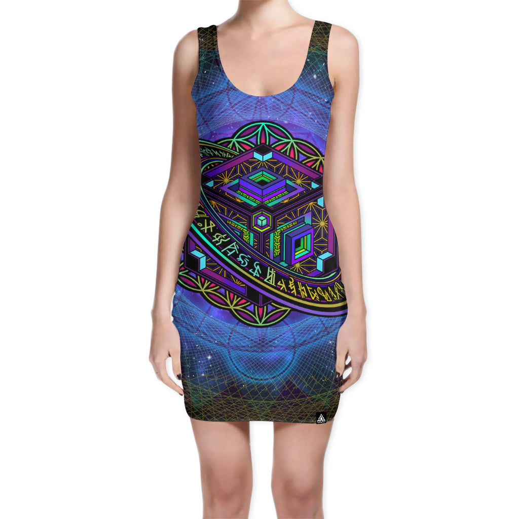 PERSPECTIVE BODYCON DRESS