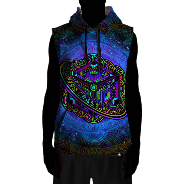 PERSPECTIVE SLEEVELESS HOODIE