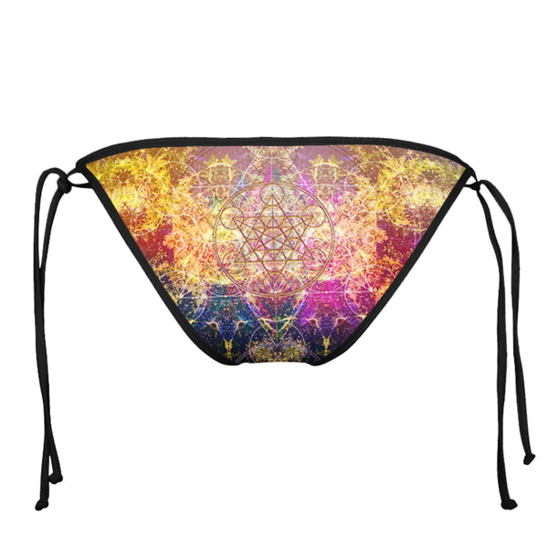 PINEAL METATRON BLACK STRING BIKINI BOTTOMS