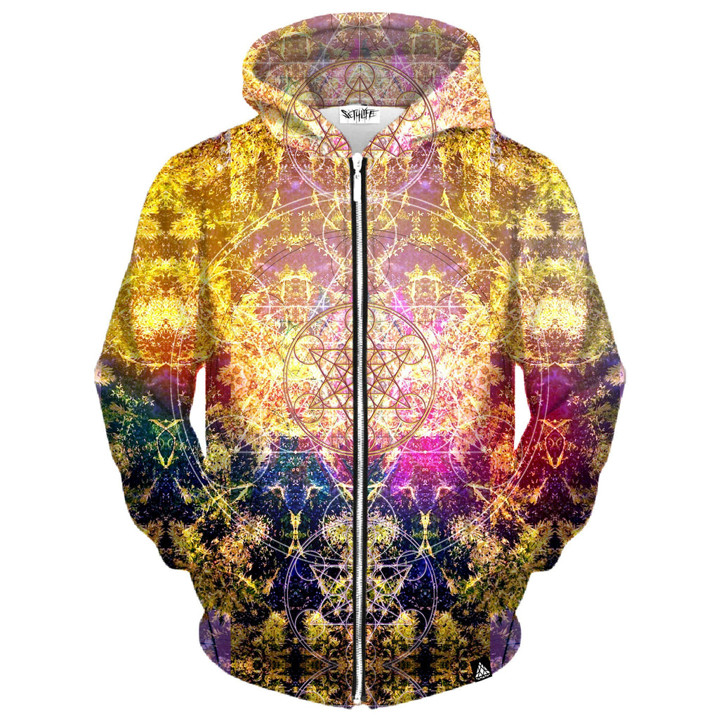 PINEAL METATRON ZIP UP HOODIE