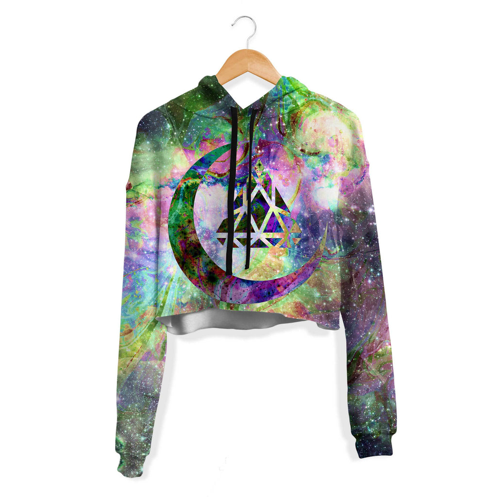 PLEASURE MOON CROP HOODIE