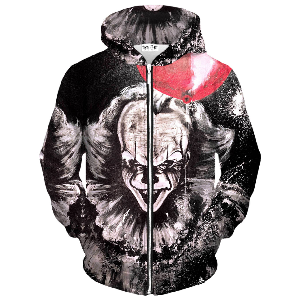 RED BALLOON ZIP UP HOODIE