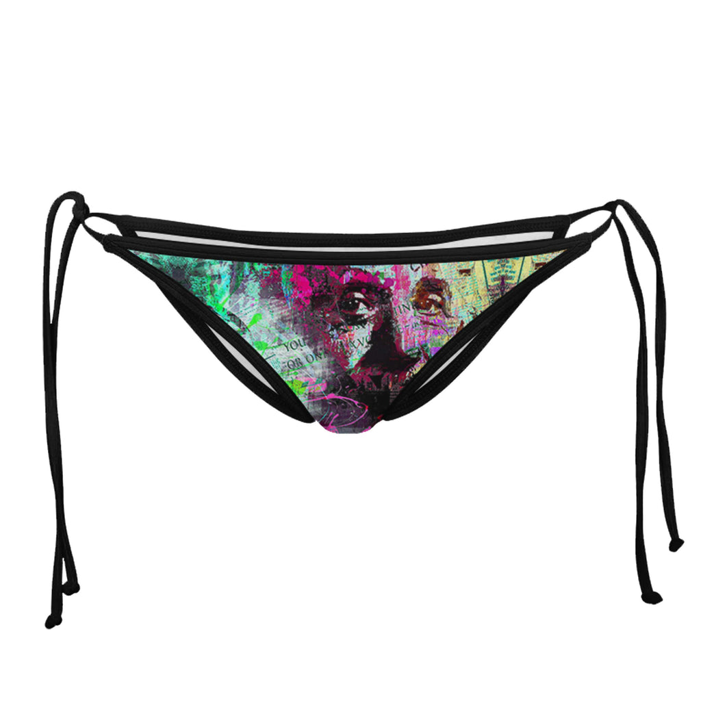 RELATIVITY BLACK STRING BIKINI BOTTOMS