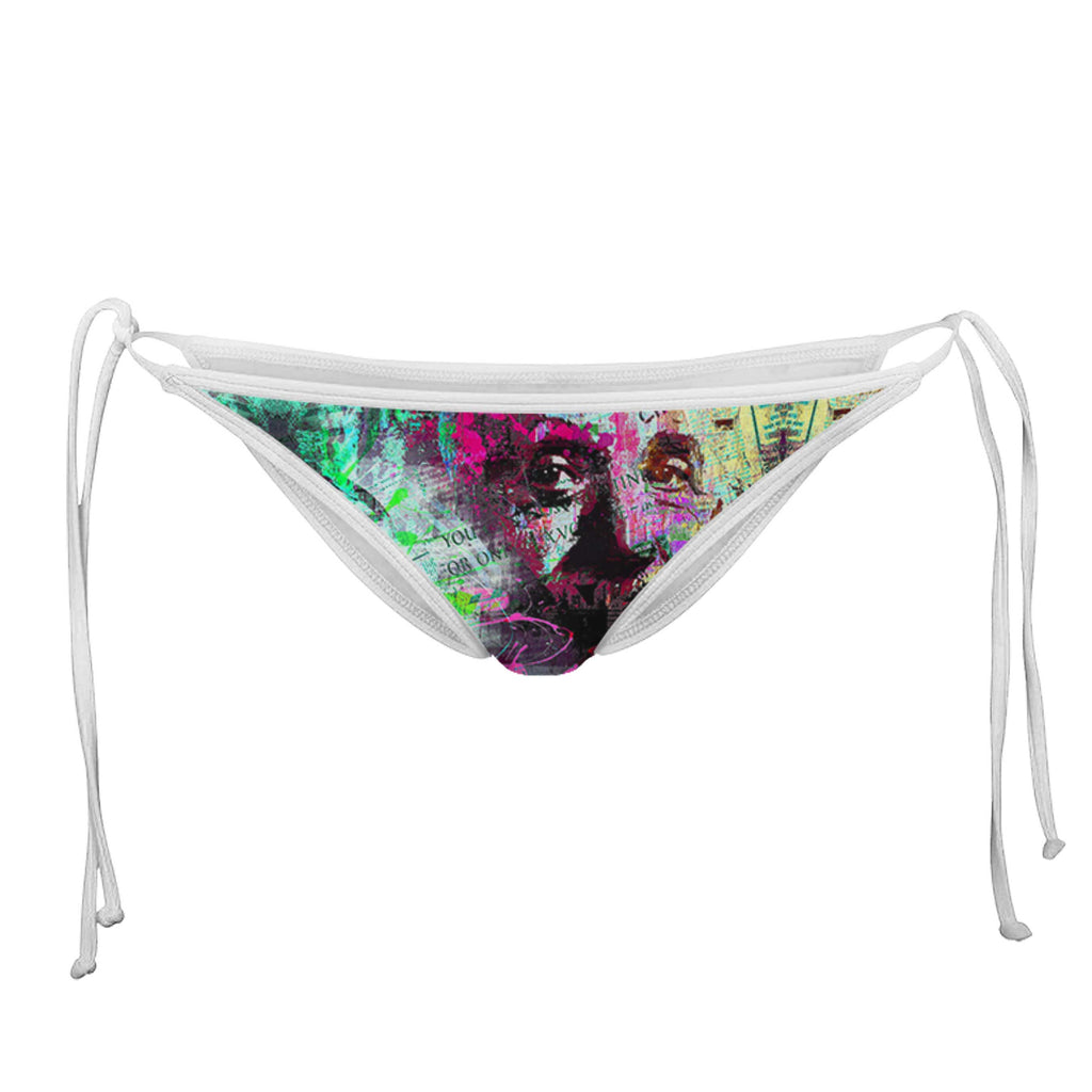 RELATIVITY WHITE STRING BIKINI BOTTOMS