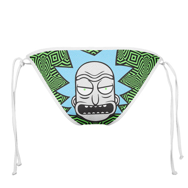 RICK GREEN WHITE STRING BIKINI BOTTOMS