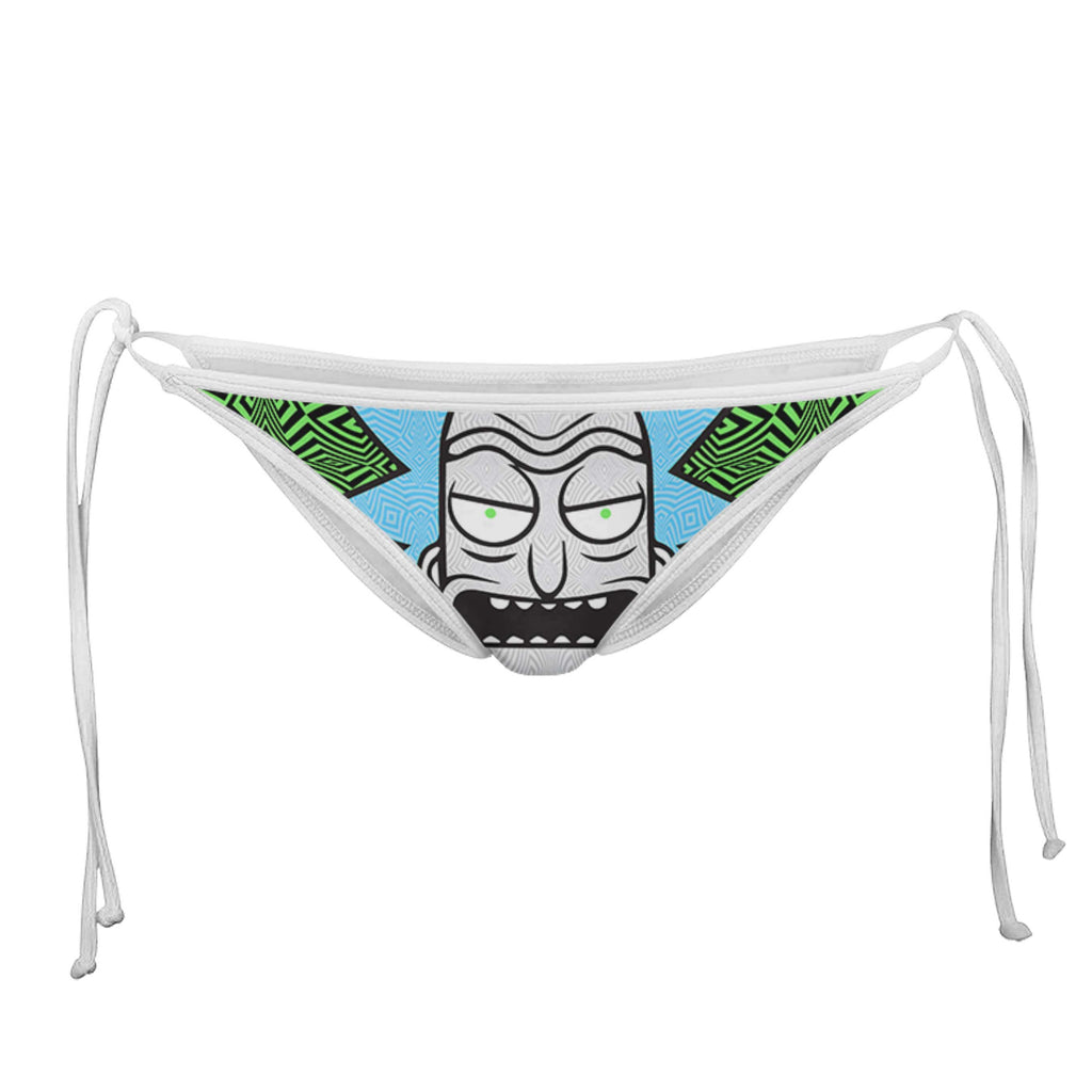 RICK GREEN WHITE STRING BIKINI BOTTOMS