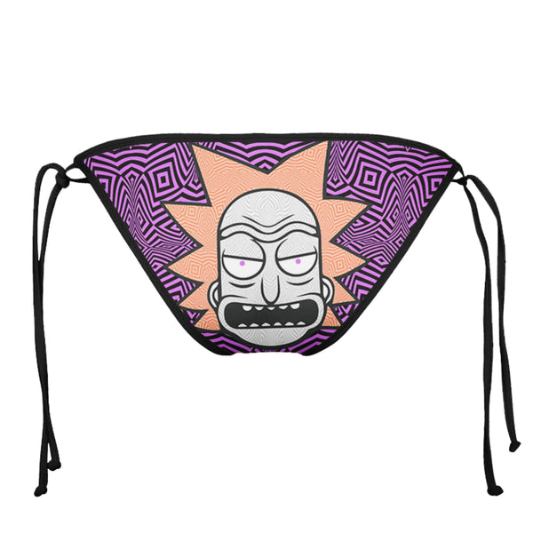 RICK PINK BLACK STRING BIKINI BOTTOMS