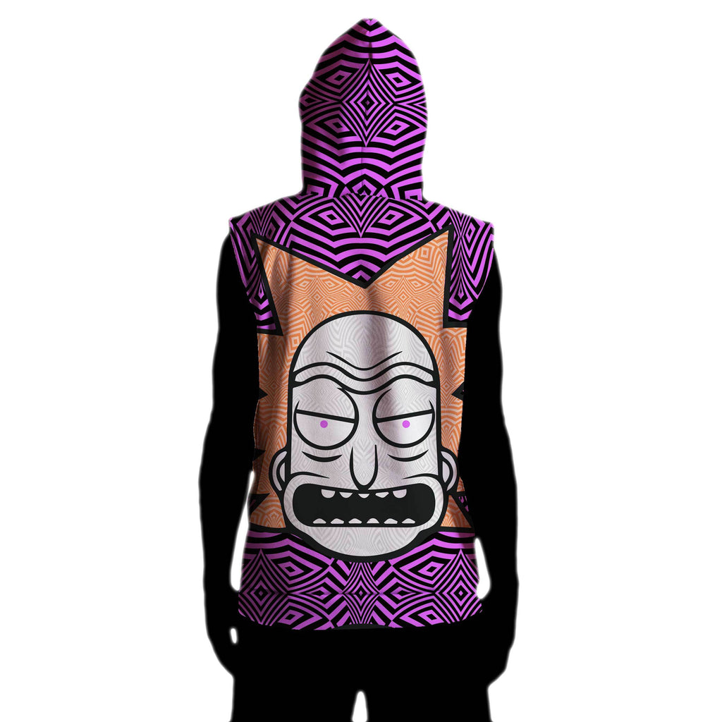 RICK PINK SLEEVELESS HOODIE