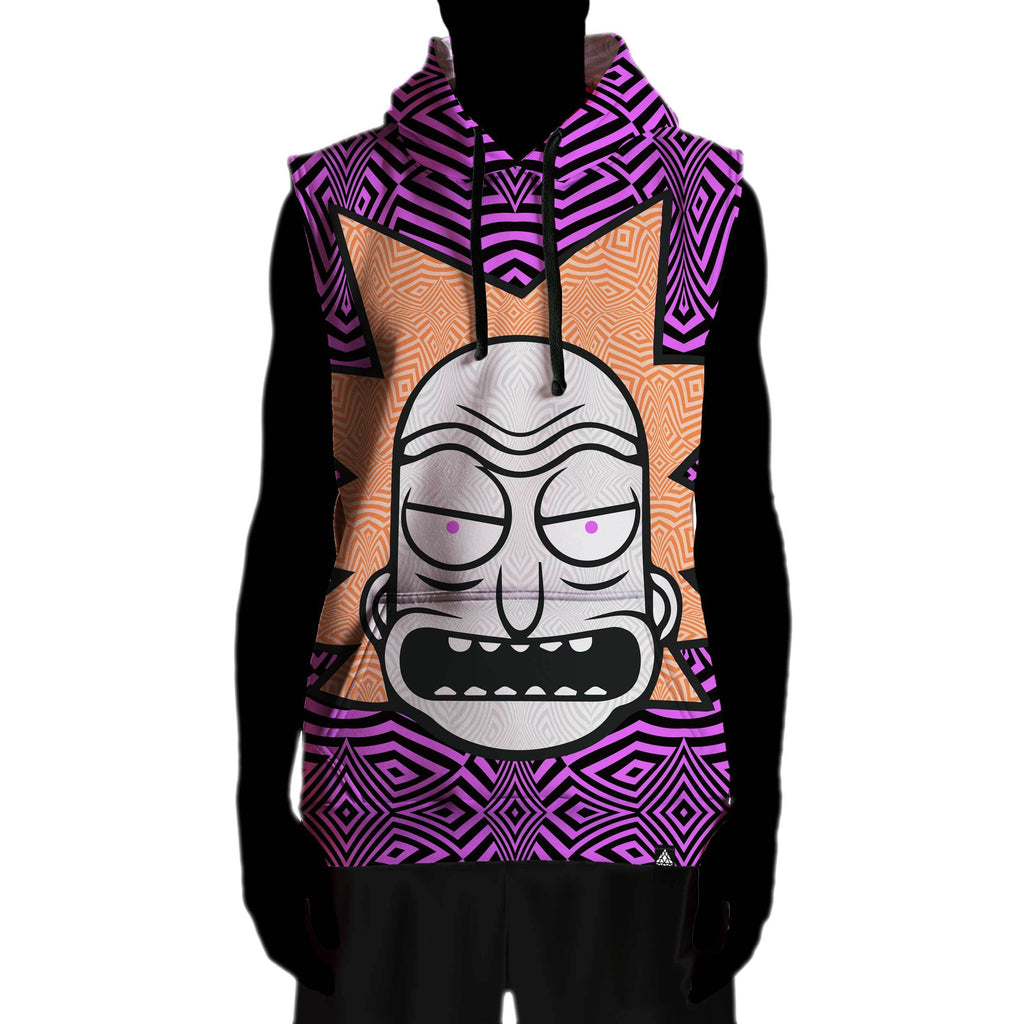 RICK PINK SLEEVELESS HOODIE