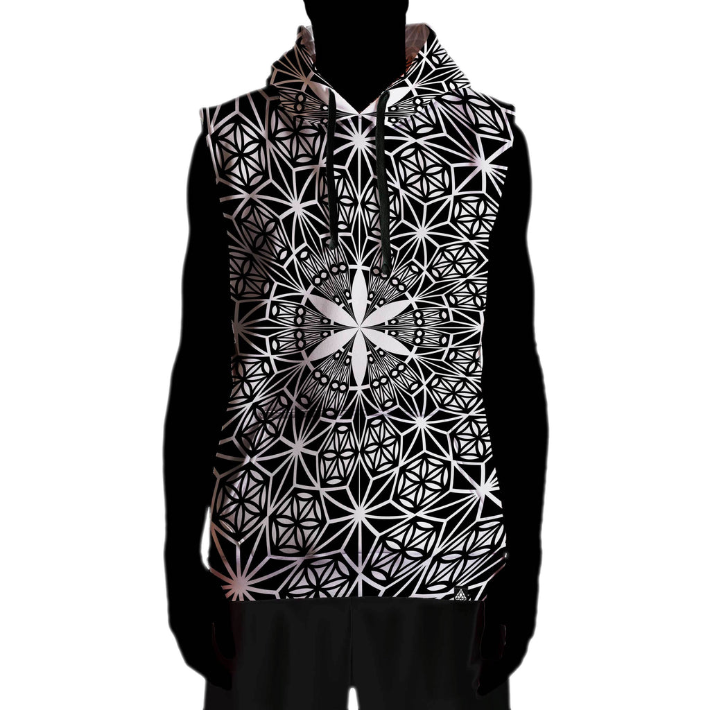 SEED OF ASANOHA SLEEVELESS HOODIE