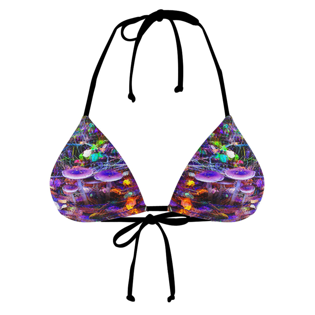 SHROOMZ BLACK STRING BIKINI TOP