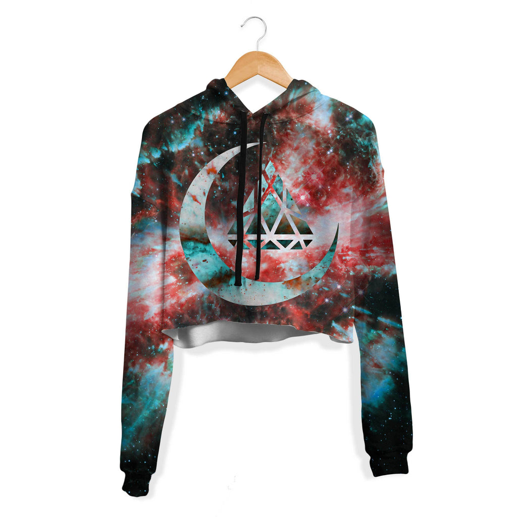 SHUDDER MOON CROP HOODIE