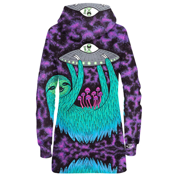 SLOTH ABDUCTION HOODIE DRESS