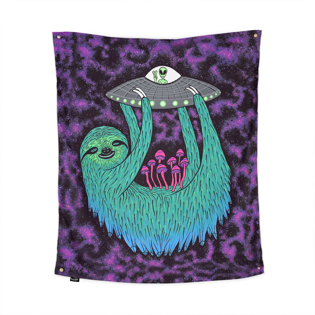 SLOTH ABDUCTION TAPESTRY