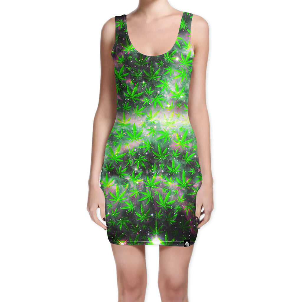 SPACE GANJA BODYCON DRESS