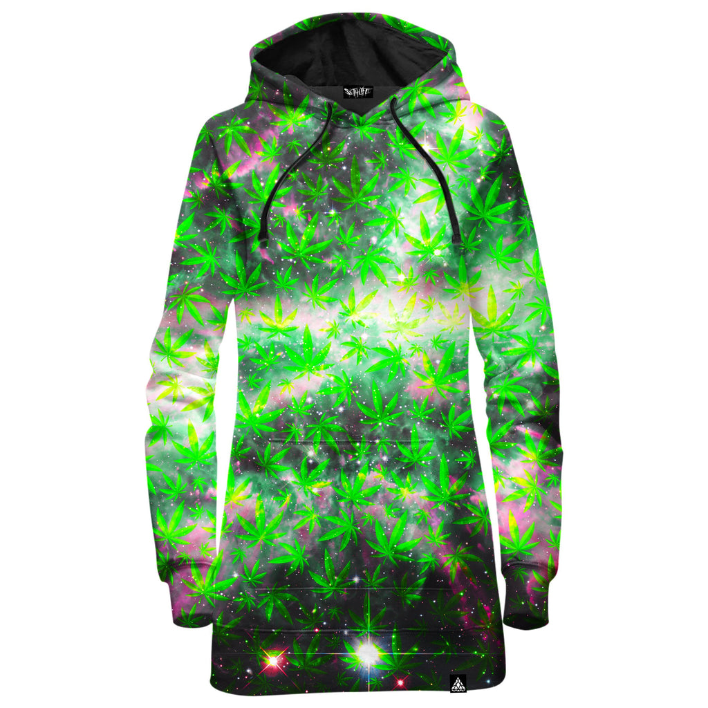 SPACE GANJA HOODIE DRESS