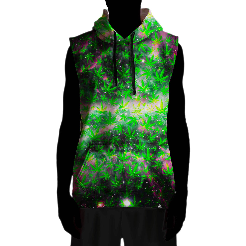 SPACE GANJA SLEEVELESS HOODIE