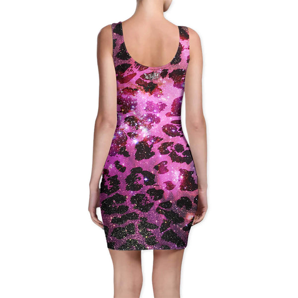 SPACE LEOPARD BODYCON DRESS