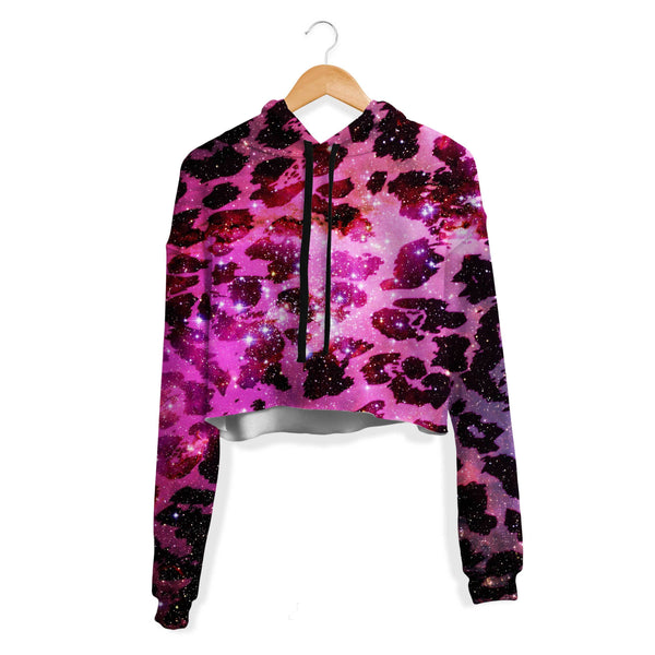 SPACE LEOPARD CROP HOODIE