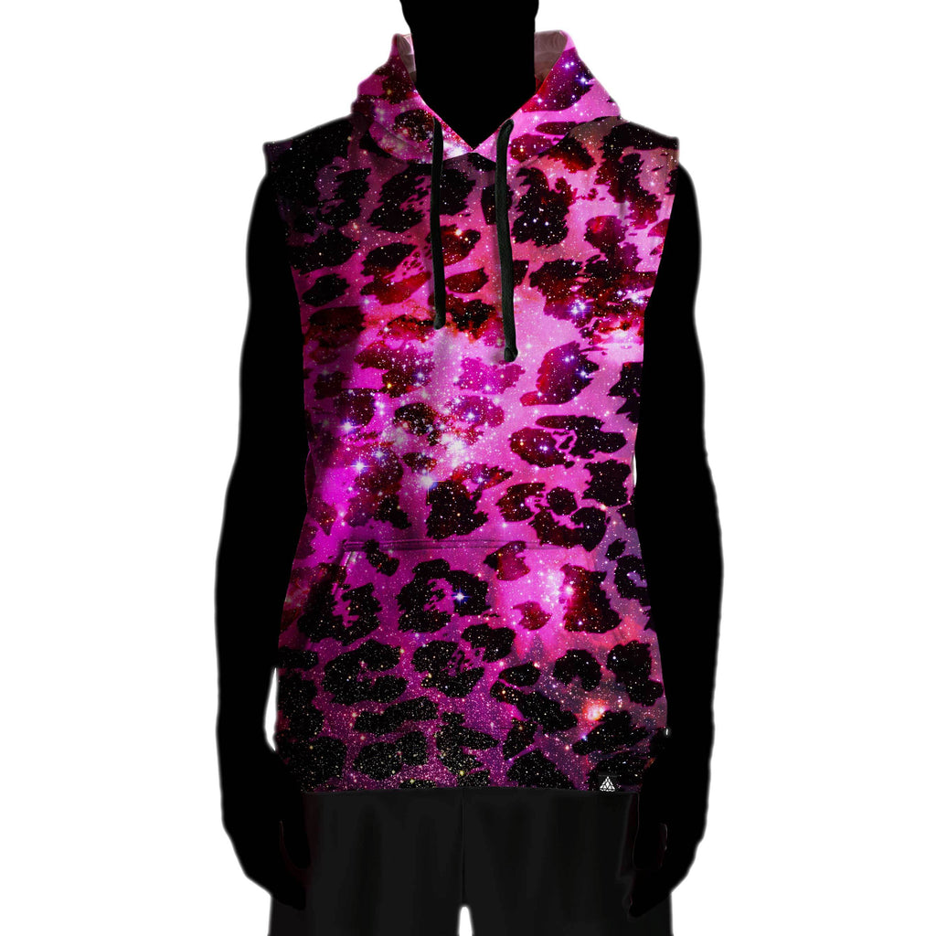 SPACE LEOPARD SLEEVELESS HOODIE