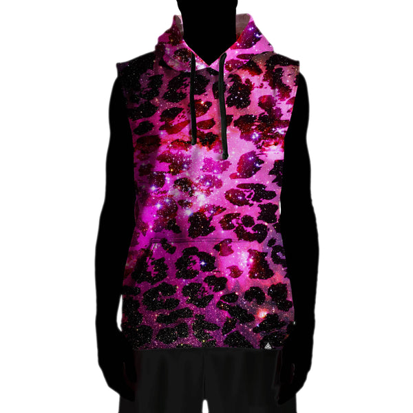 SPACE LEOPARD SLEEVELESS HOODIE