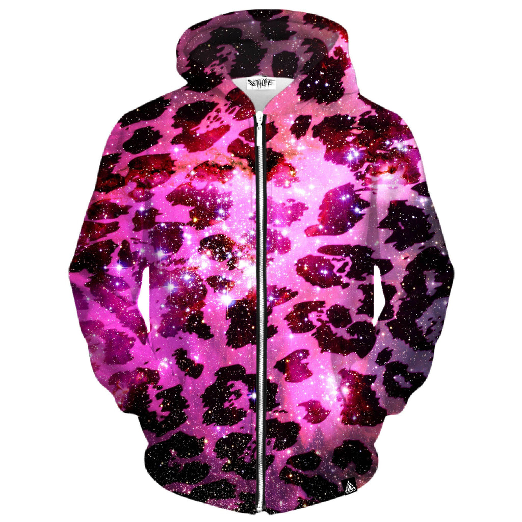 SPACE LEOPARD ZIP UP HOODIE