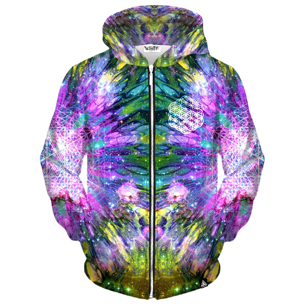 SPIRIT GUIDE PURPLE ZIP UP HOODIE