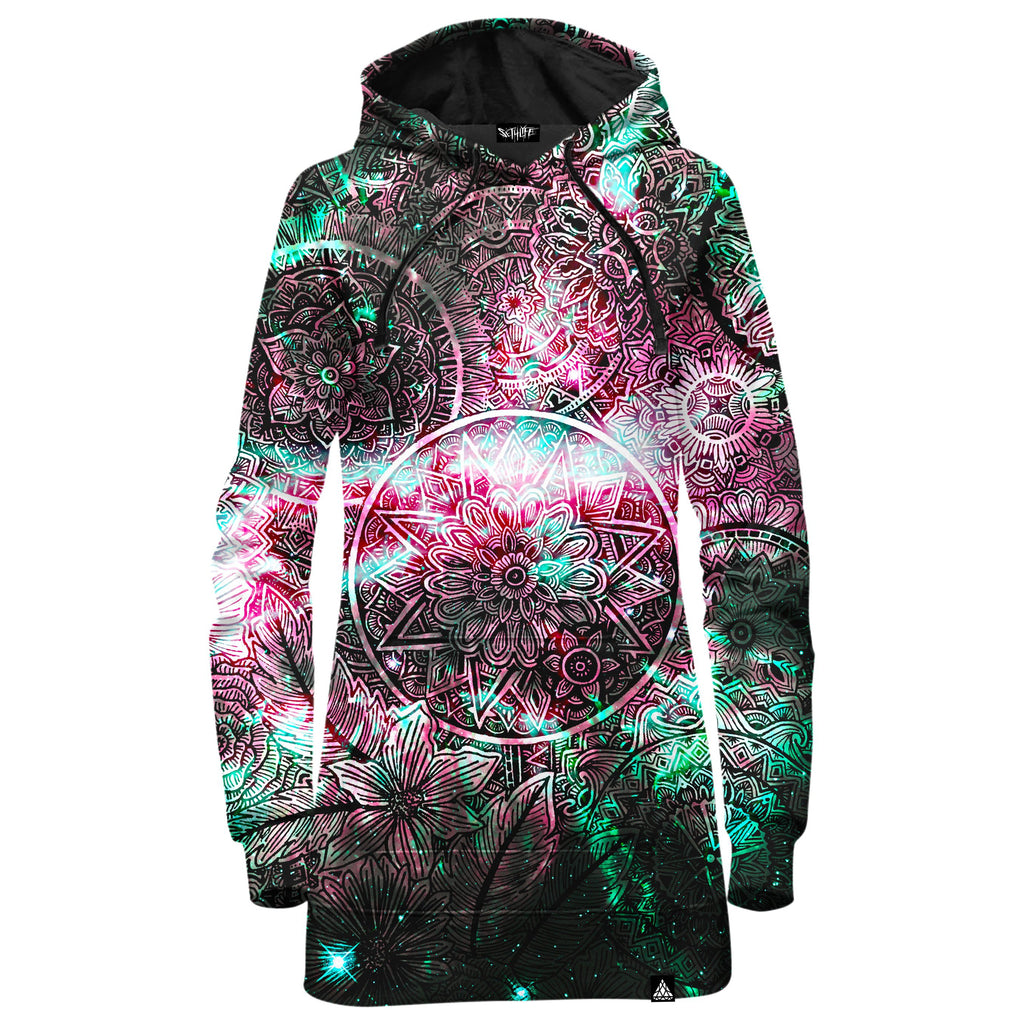 STAR MANDALA VIBE HOODIE DRESS