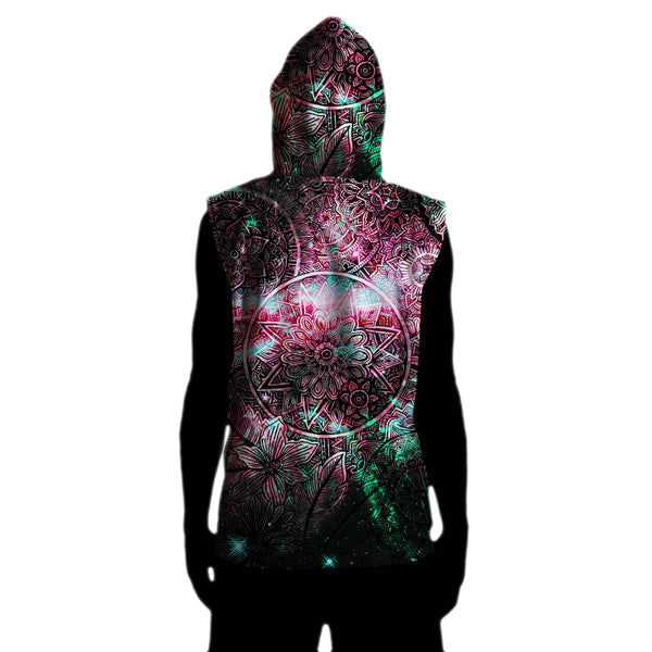 STAR MANDALA VIBE SLEEVELESS HOODIE