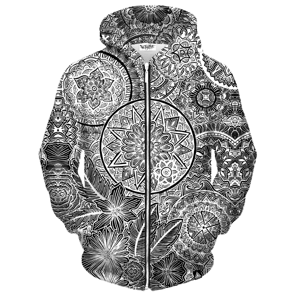 STAR MANDALA ZIP UP HOODIE