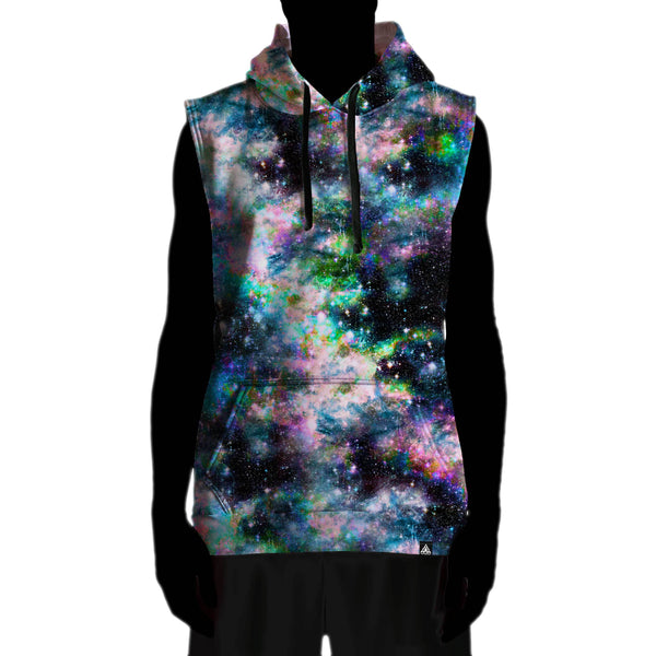 STRANGE GALAXY SLEEVELESS HOODIE